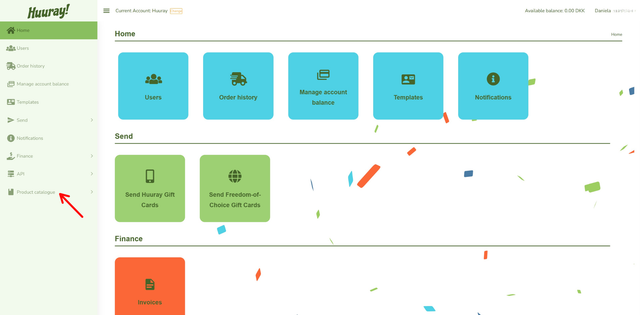 View the reward catalog in your account