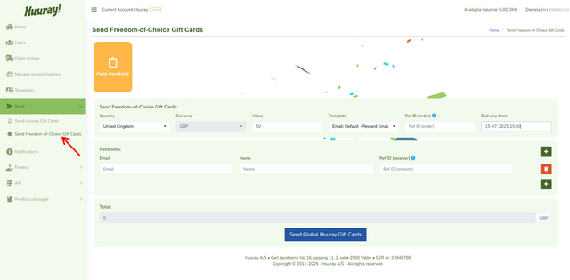 Fill out the details
