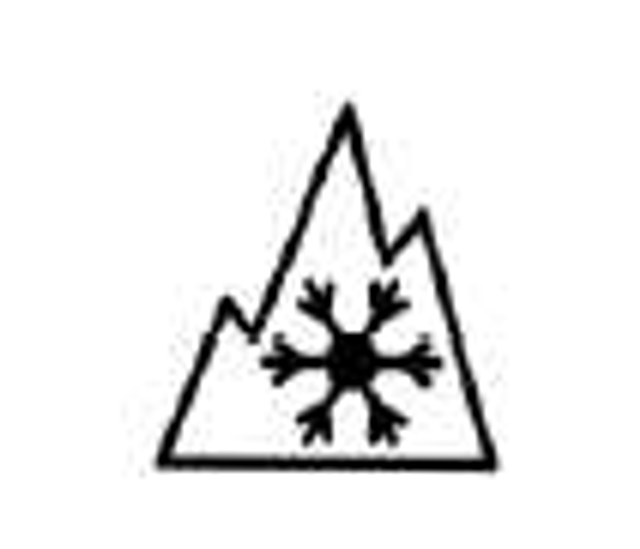 Det här är 3PMSF-märkningen – Three Peak Mountain Snowflake.