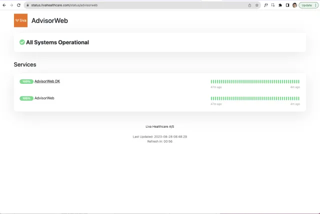 👆This screenshot shows when everything is operating as it should.